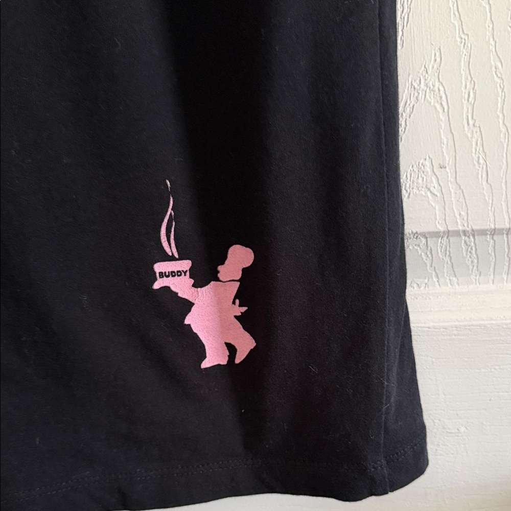 Black Short Sleeve Tee with Pink Graphic - Picture 8 of 8